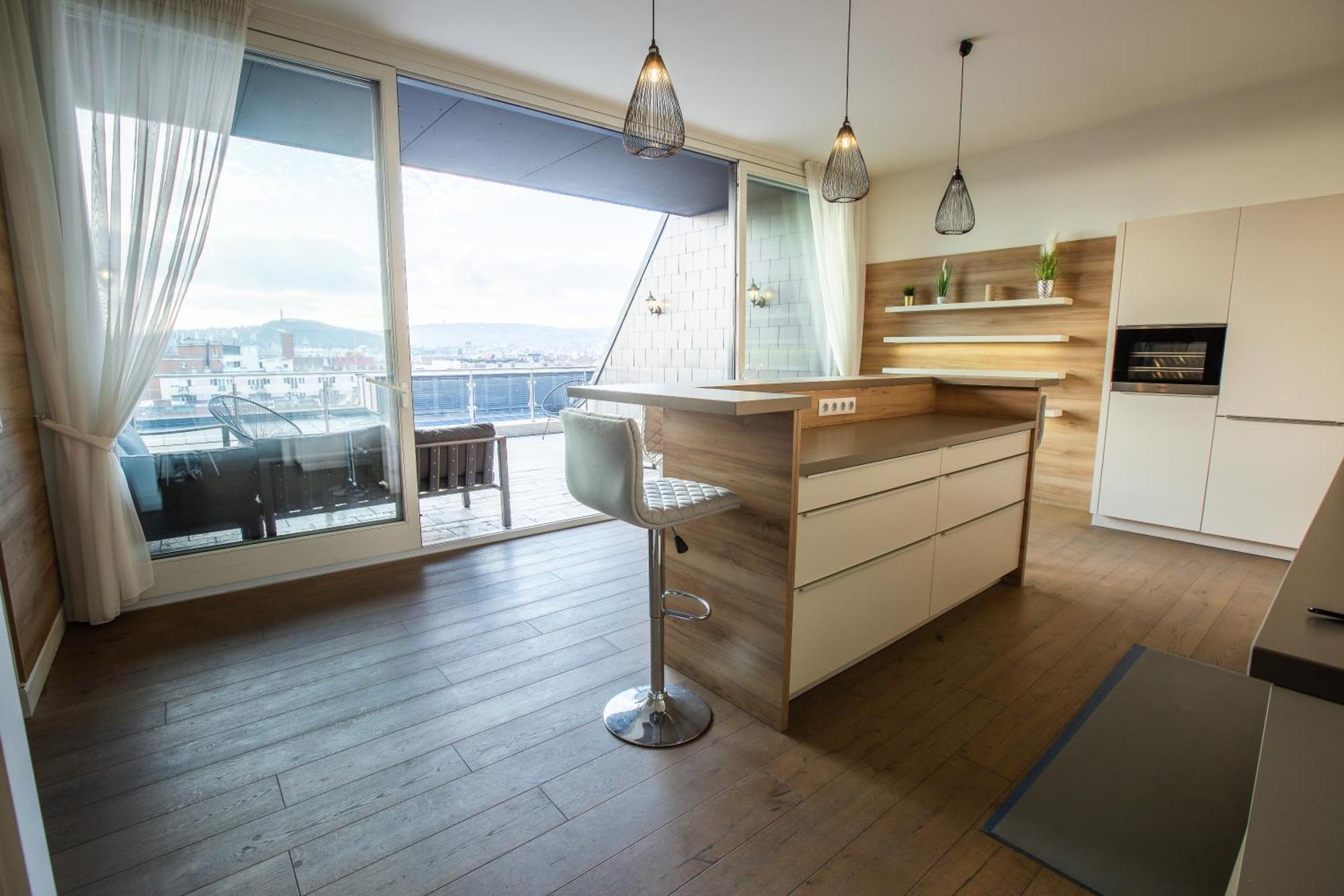 Zoya Luxury Residence Budapest Rom bilde A modern German kitchen